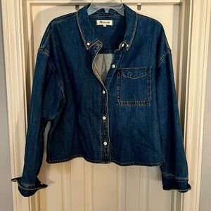 Madewell Cropped Denim Shirt